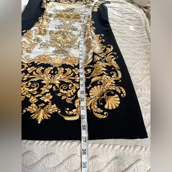 London Times Black & Gold Polyester Dress Women’s Size 14 - Picture 15 of 15